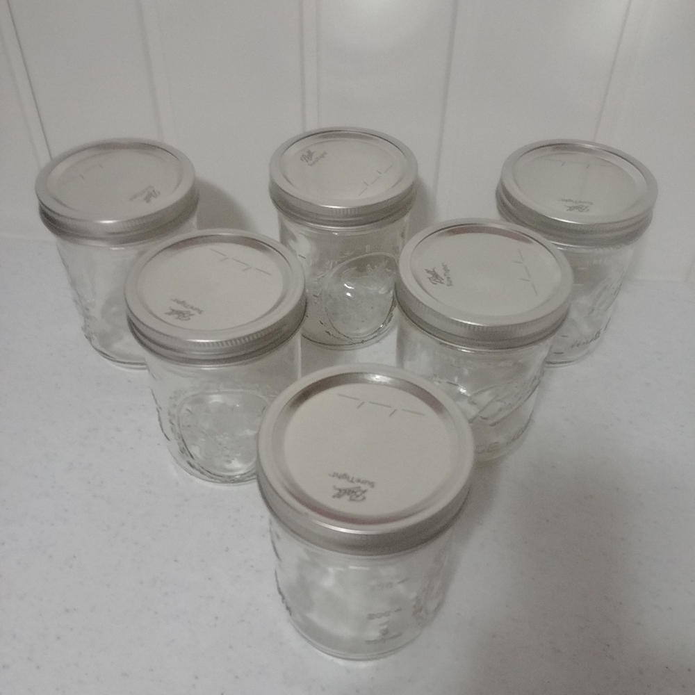 6 ball mason jars wide mouth 16oz